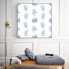 Blue Seagrass Pattern by Lanie Loreth on GIANT ART - coastal pattern