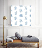 Blue Seagrass Pattern by Lanie Loreth on GIANT ART - coastal pattern