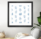 Blue Seagrass Pattern by Lanie Loreth on GIANT ART - coastal pattern