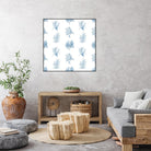 Blue Seagrass Pattern by Lanie Loreth on GIANT ART - coastal pattern