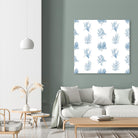 Blue Seagrass Pattern by Lanie Loreth on GIANT ART - coastal pattern