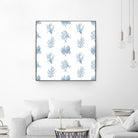 Blue Seagrass Pattern by Lanie Loreth on GIANT ART - coastal pattern