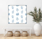Blue Seagrass Pattern by Lanie Loreth on GIANT ART - coastal pattern