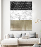 Many Layers I by Elizabeth Medley on GIANT ART - black abstract