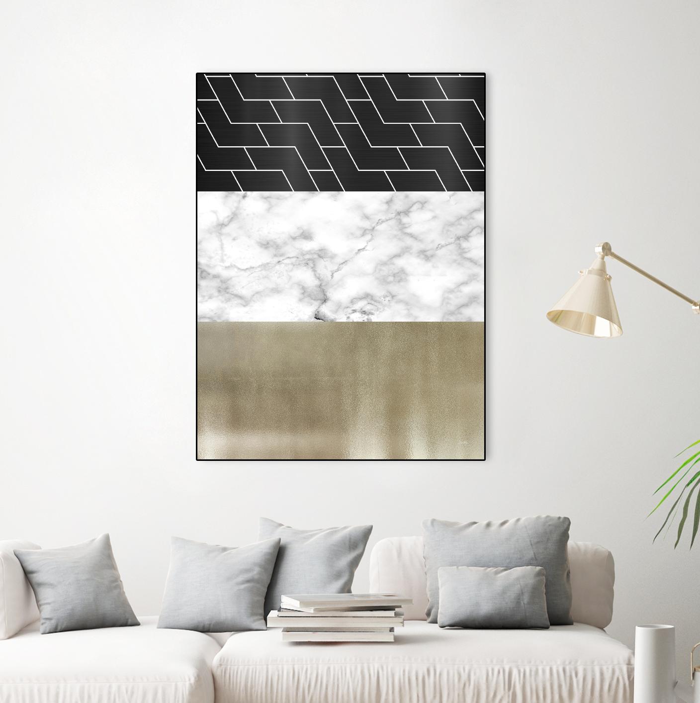 Many Layers I by Elizabeth Medley on GIANT ART - black abstract