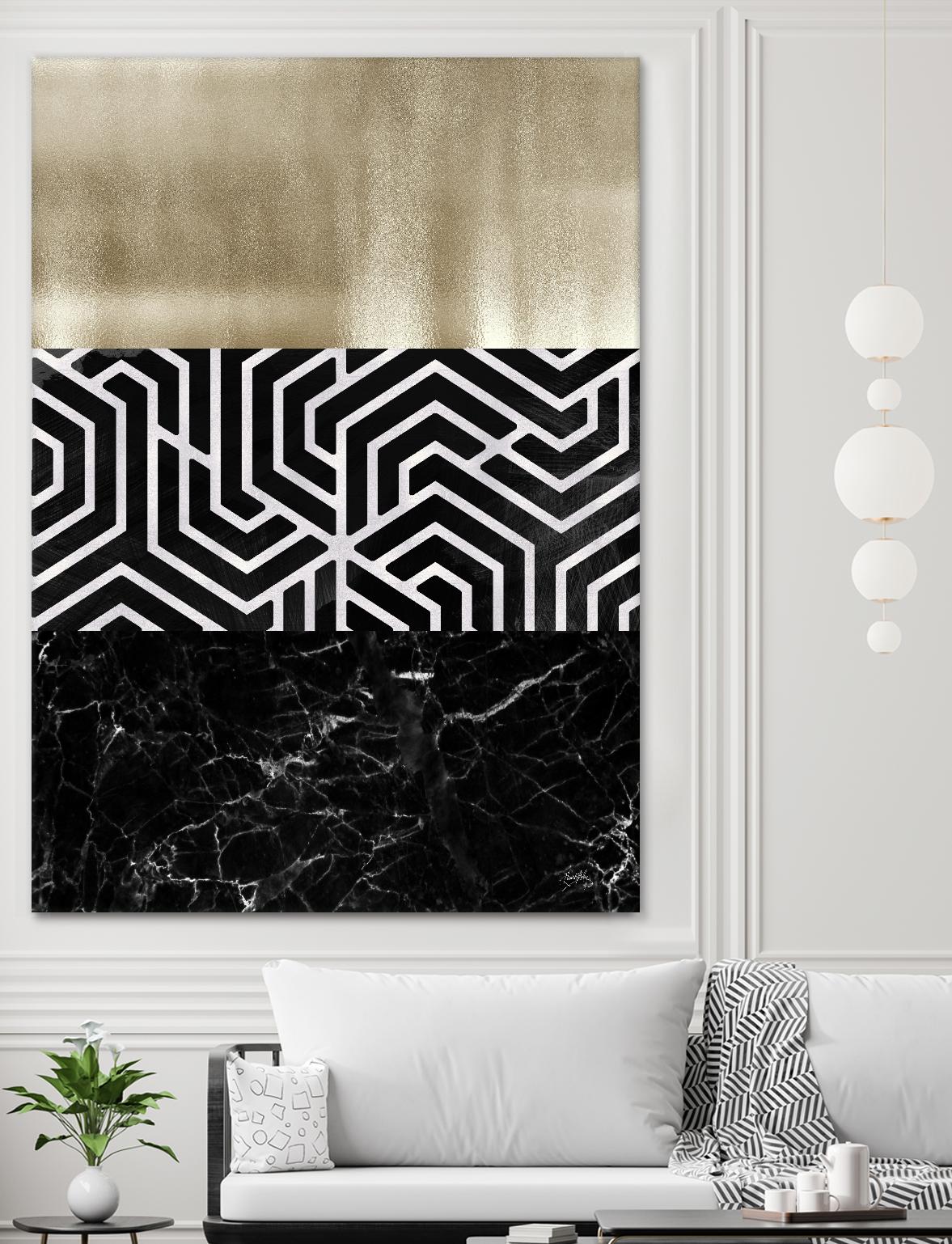 Many Layers II by Elizabeth Medley on GIANT ART - black abstract