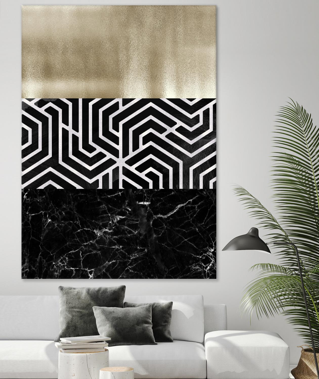 Many Layers II by Elizabeth Medley on GIANT ART - black abstract