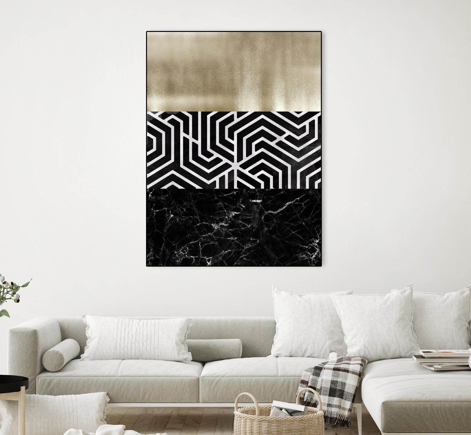 Many Layers II by Elizabeth Medley on GIANT ART - black abstract