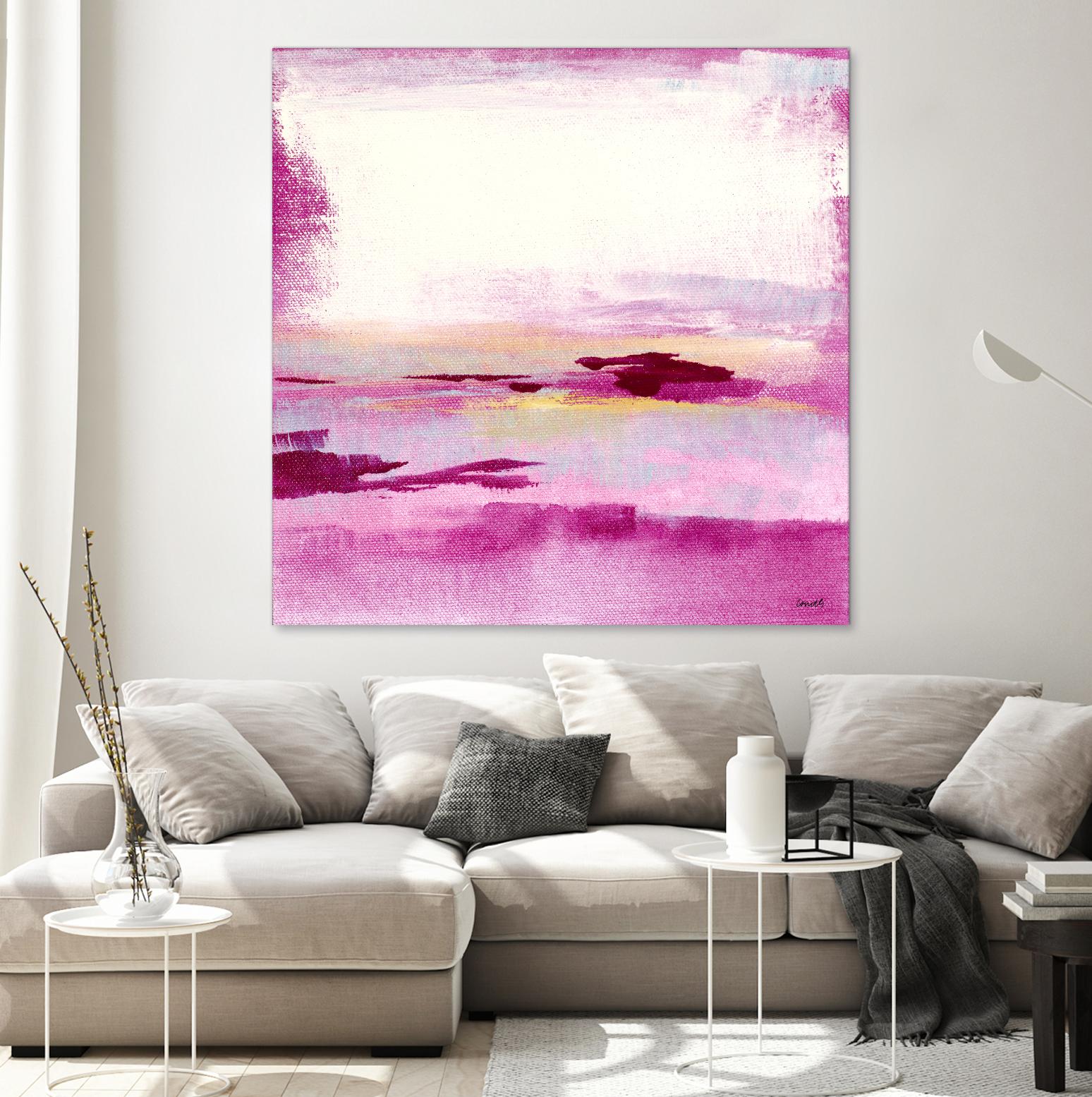 Dawn to Dusk by Lanie Loreth on GIANT ART - pink abstract