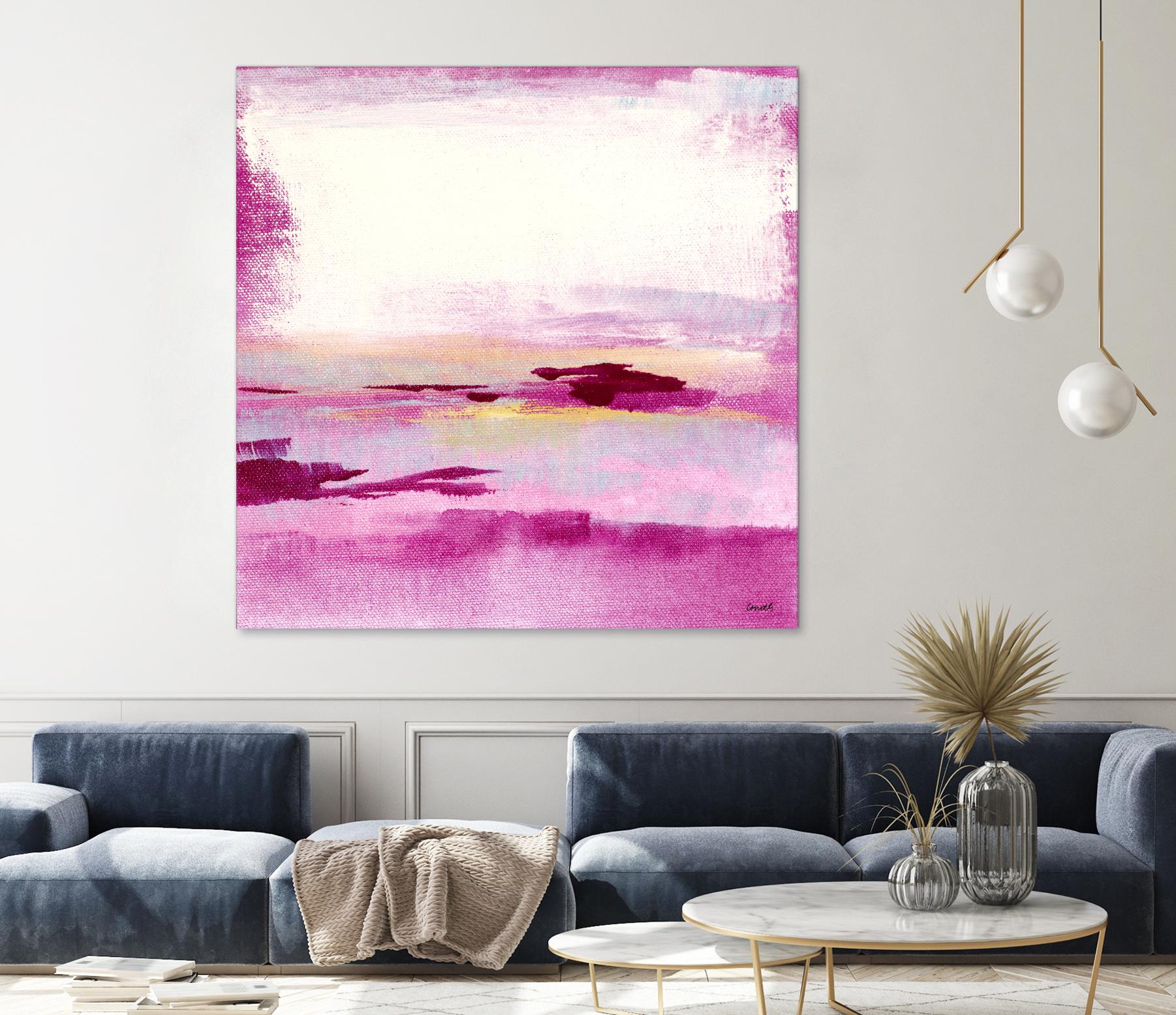 Dawn to Dusk by Lanie Loreth on GIANT ART - pink abstract