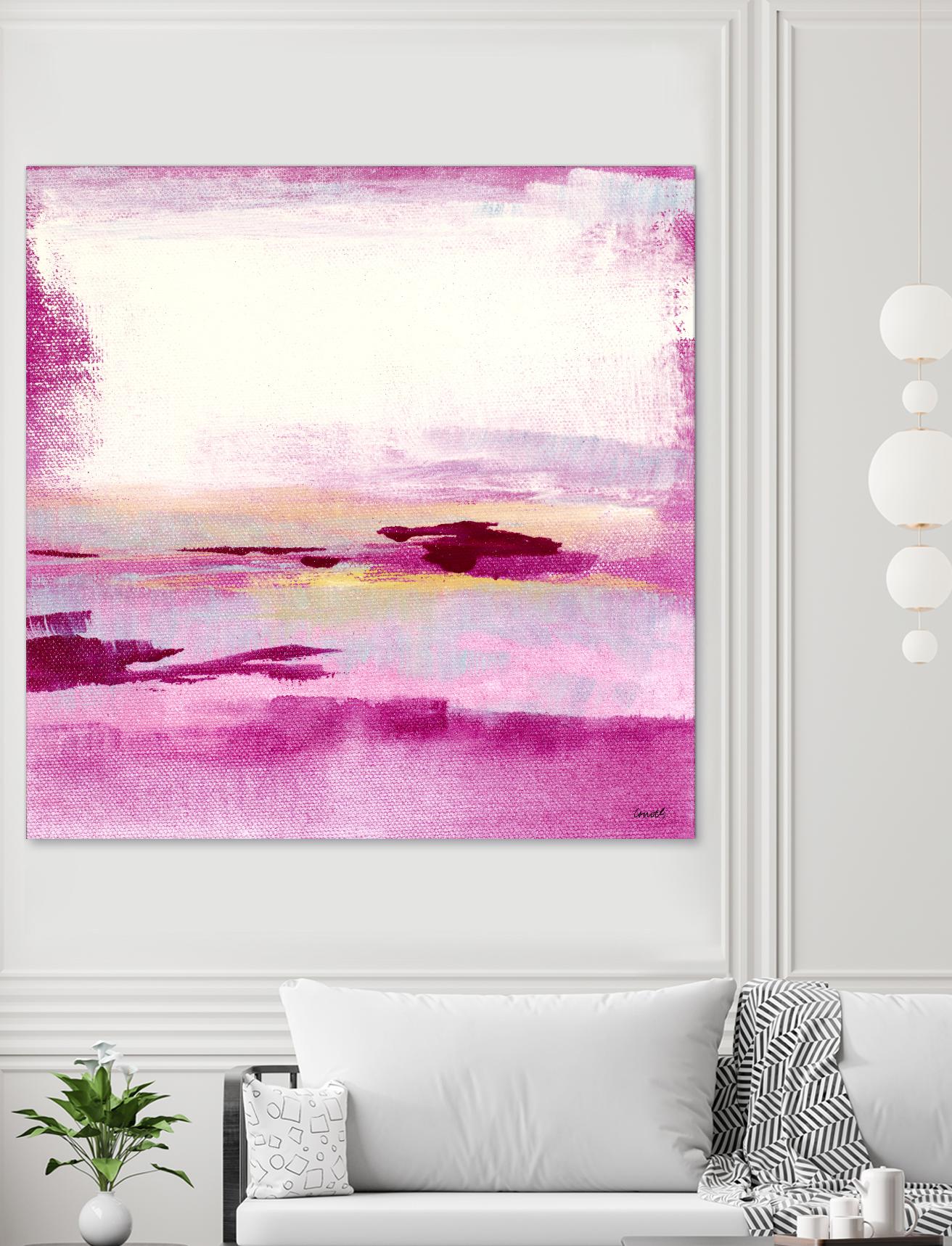 Dawn to Dusk by Lanie Loreth on GIANT ART - pink abstract
