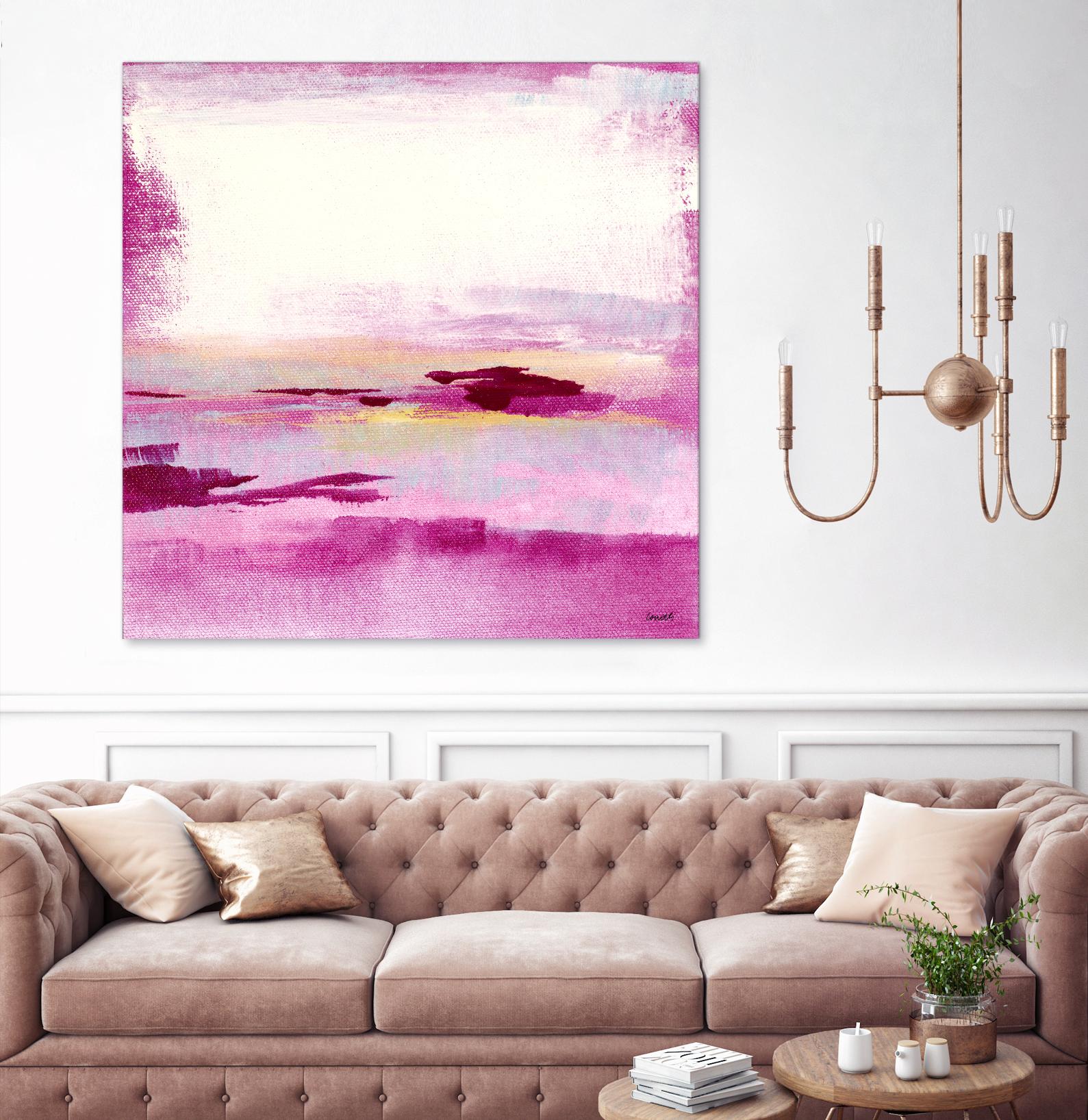 Dawn to Dusk by Lanie Loreth on GIANT ART - pink abstract