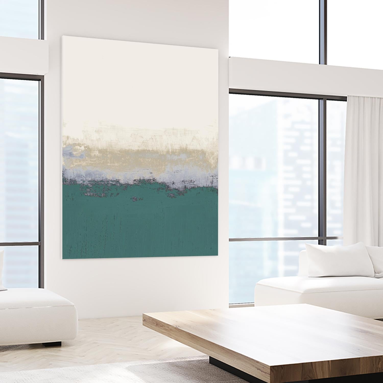 Teal Forever And A Day I by Lanie Loreth on GIANT ART - abstract
