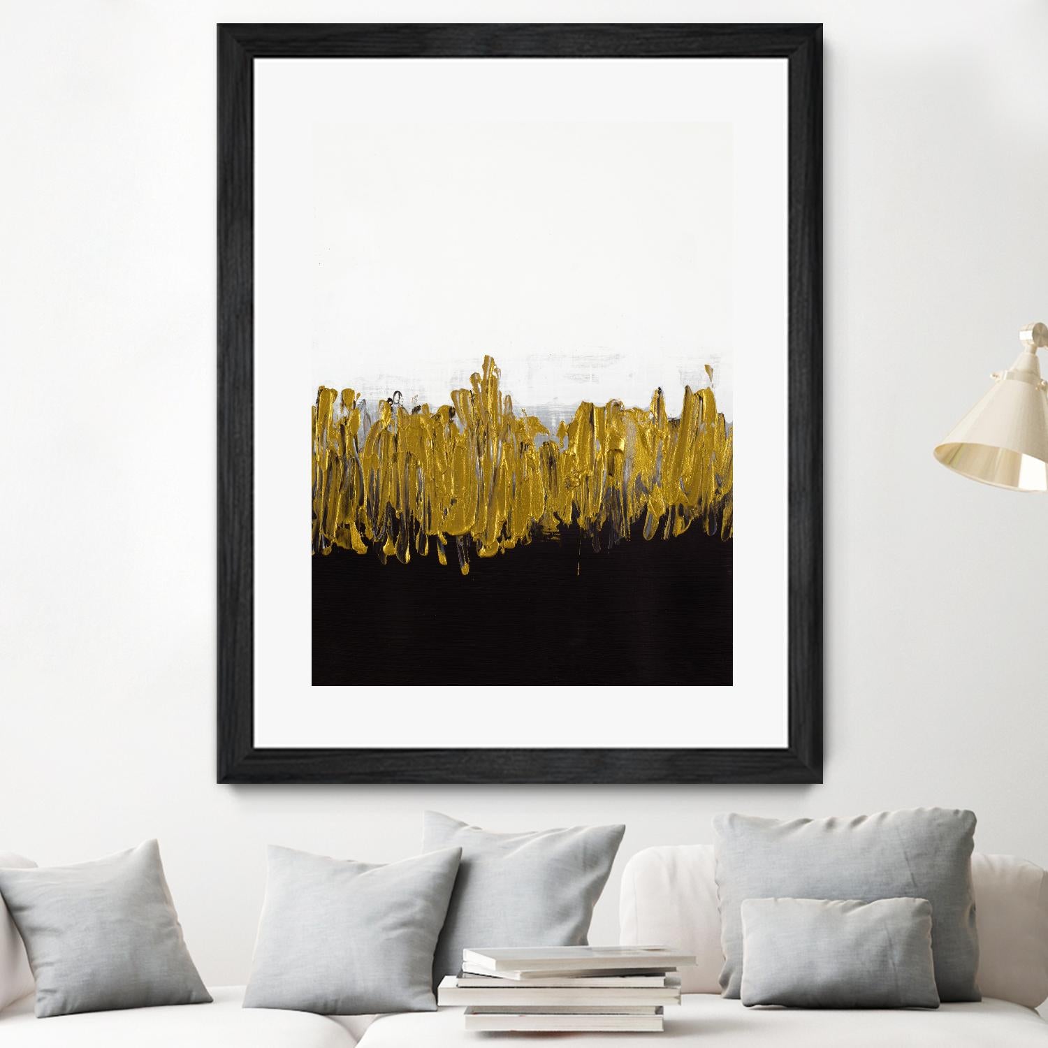 Meet Me in the Middle by Lanie Loreth on GIANT ART - black abstract