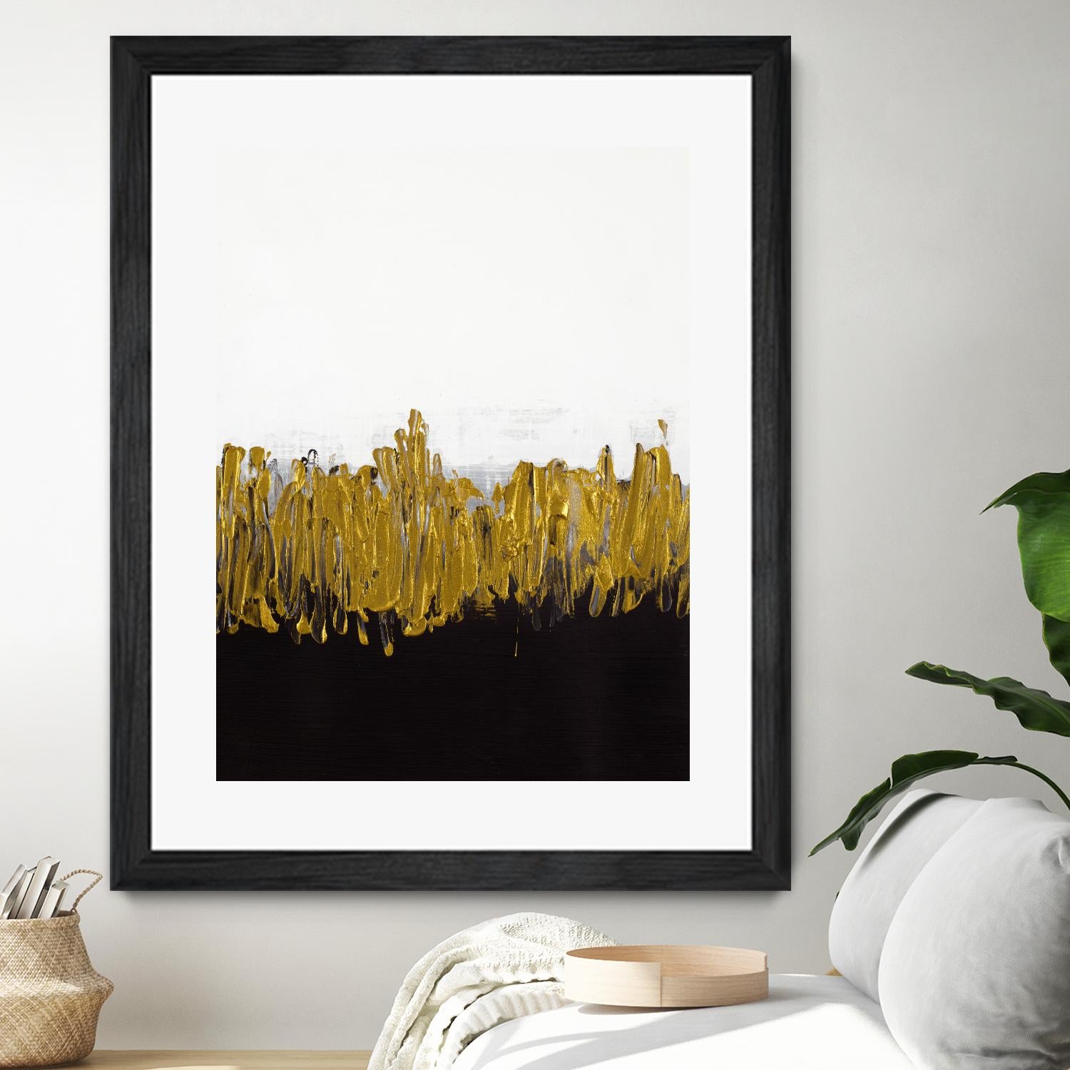 Meet Me in the Middle by Lanie Loreth on GIANT ART - black abstract