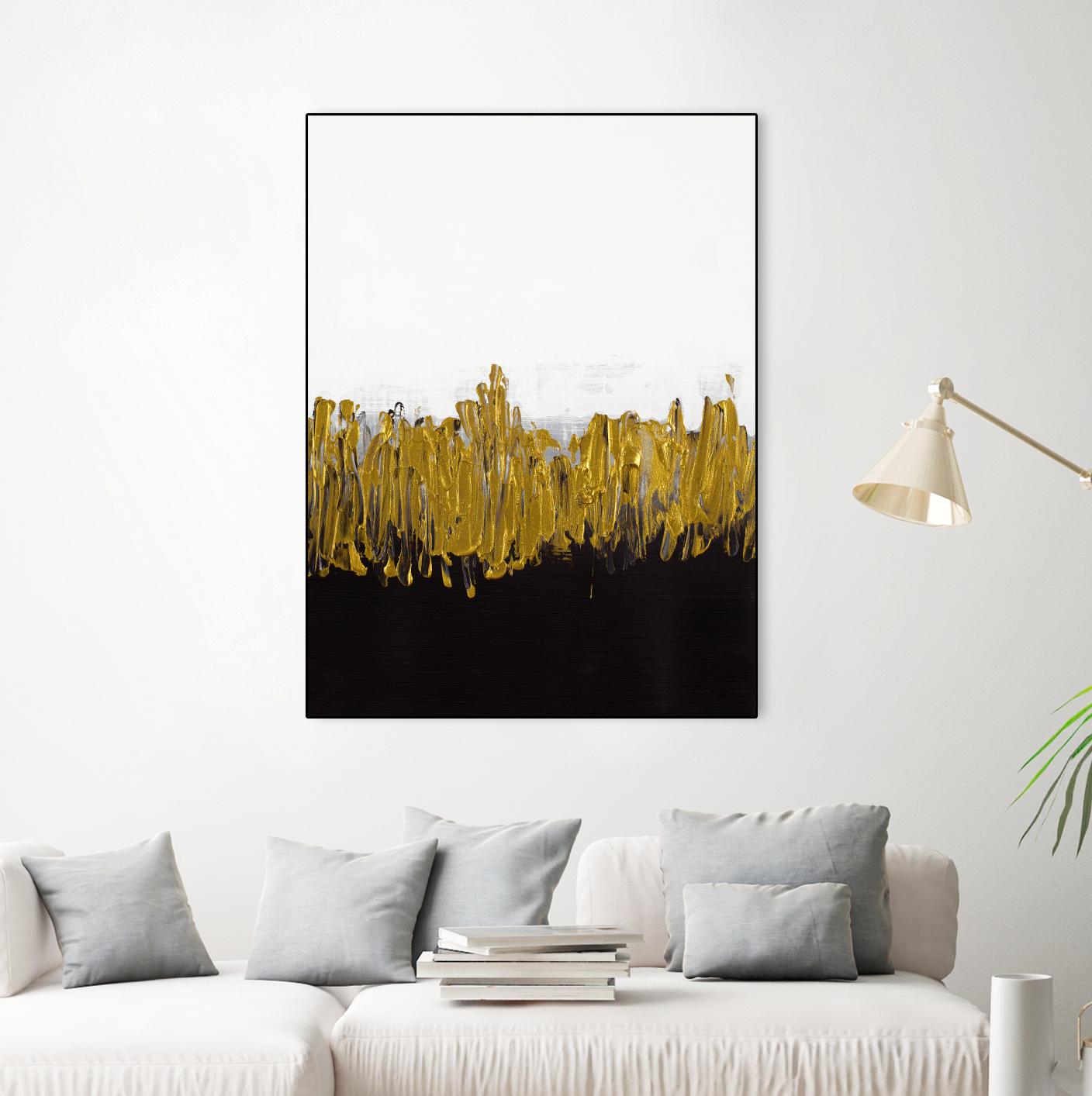 Meet Me in the Middle by Lanie Loreth on GIANT ART - black abstract