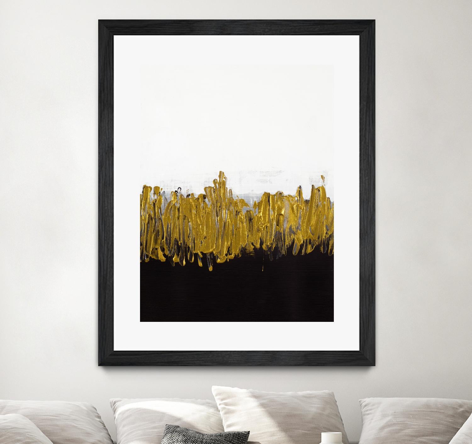 Meet Me in the Middle by Lanie Loreth on GIANT ART - black abstract