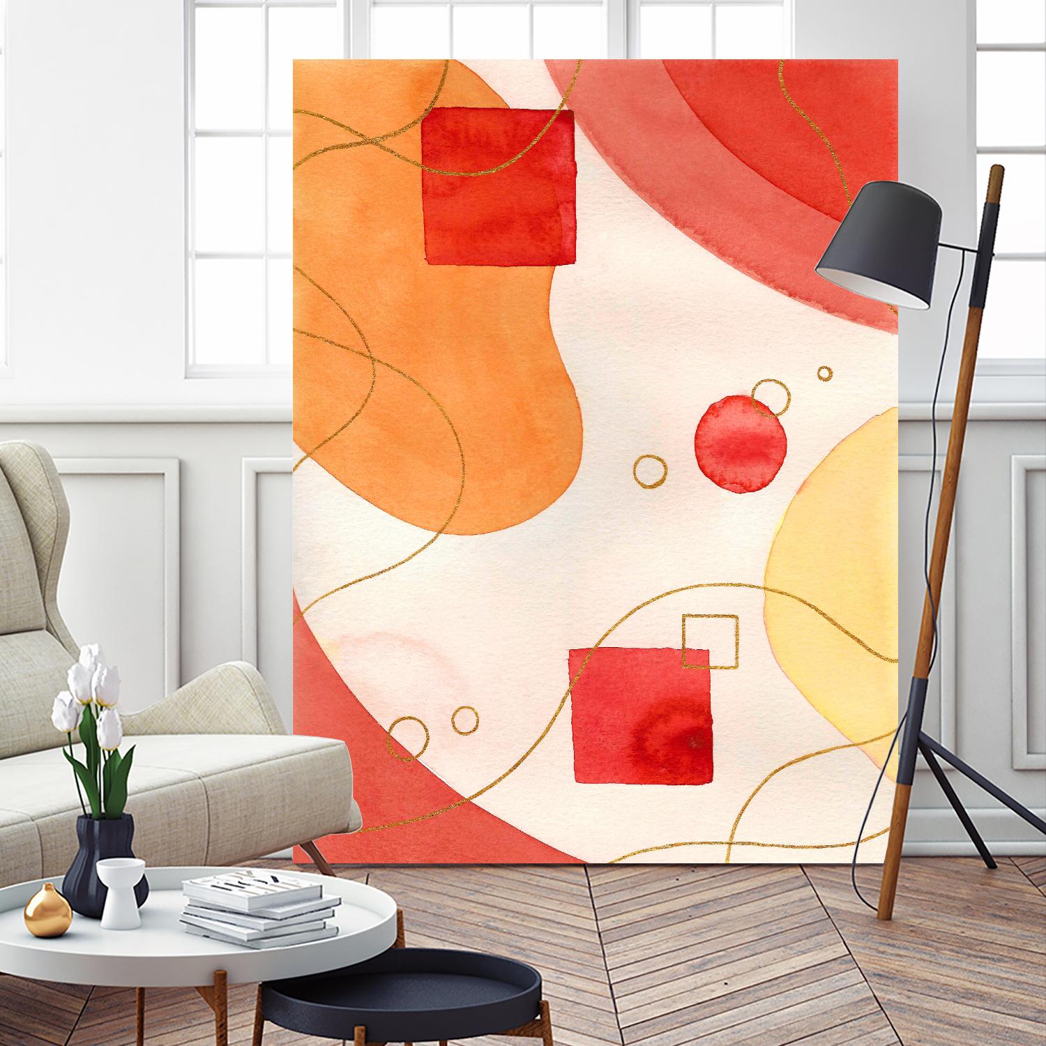 Orange Mood by Amaya on GIANT ART - orange abstract