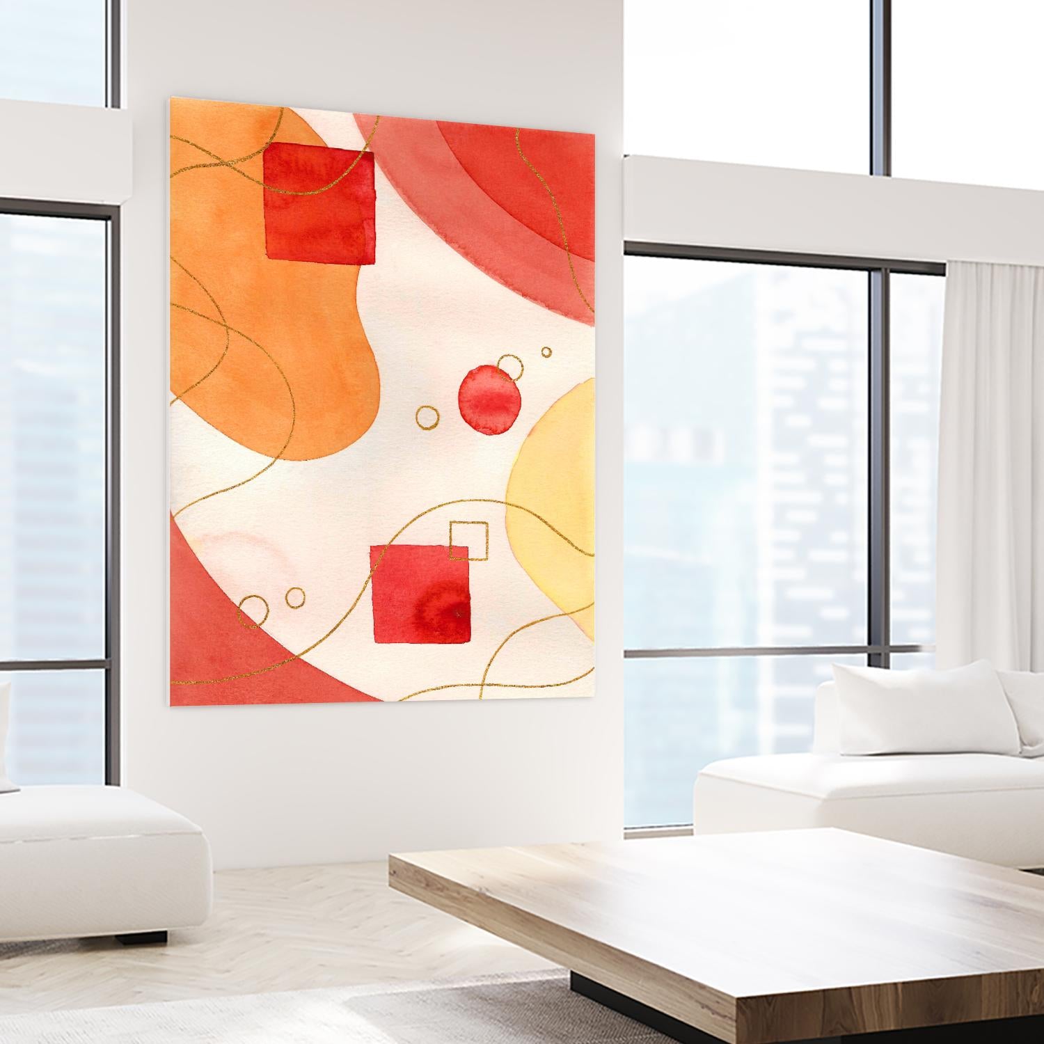 Orange Mood by Amaya on GIANT ART - orange abstract