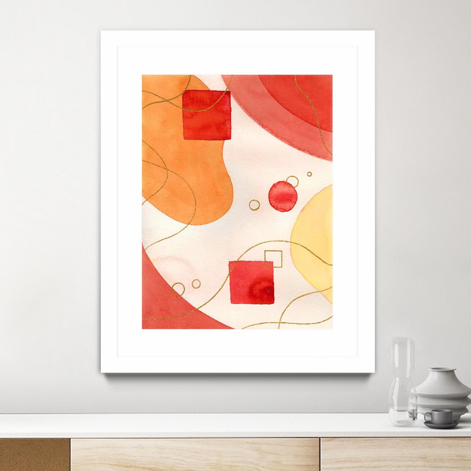 Orange Mood by Amaya on GIANT ART - orange abstract