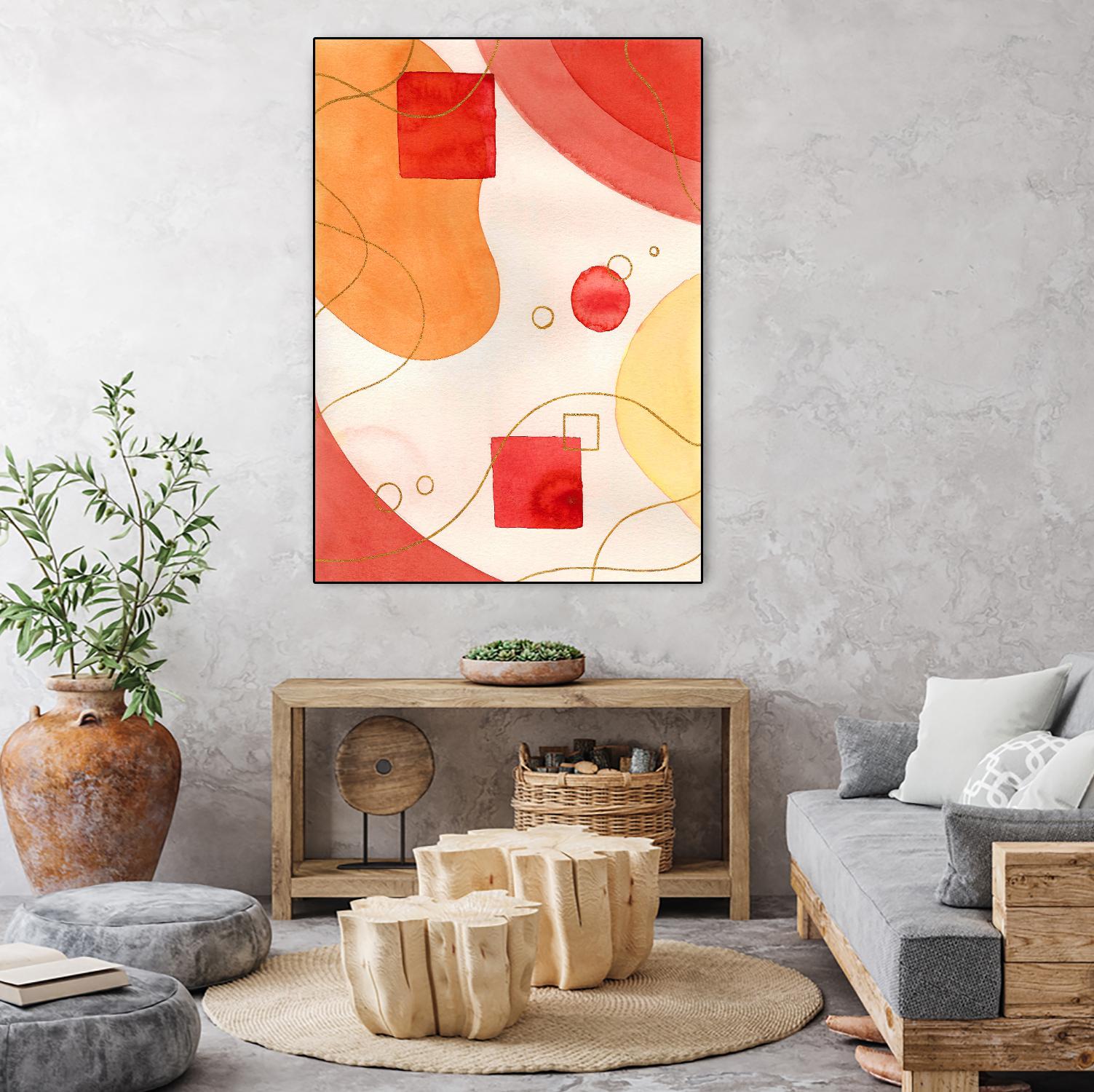 Orange Mood by Amaya on GIANT ART - orange abstract