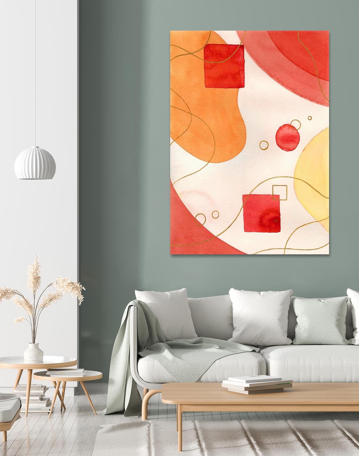 Orange Mood by Amaya on GIANT ART - orange abstract