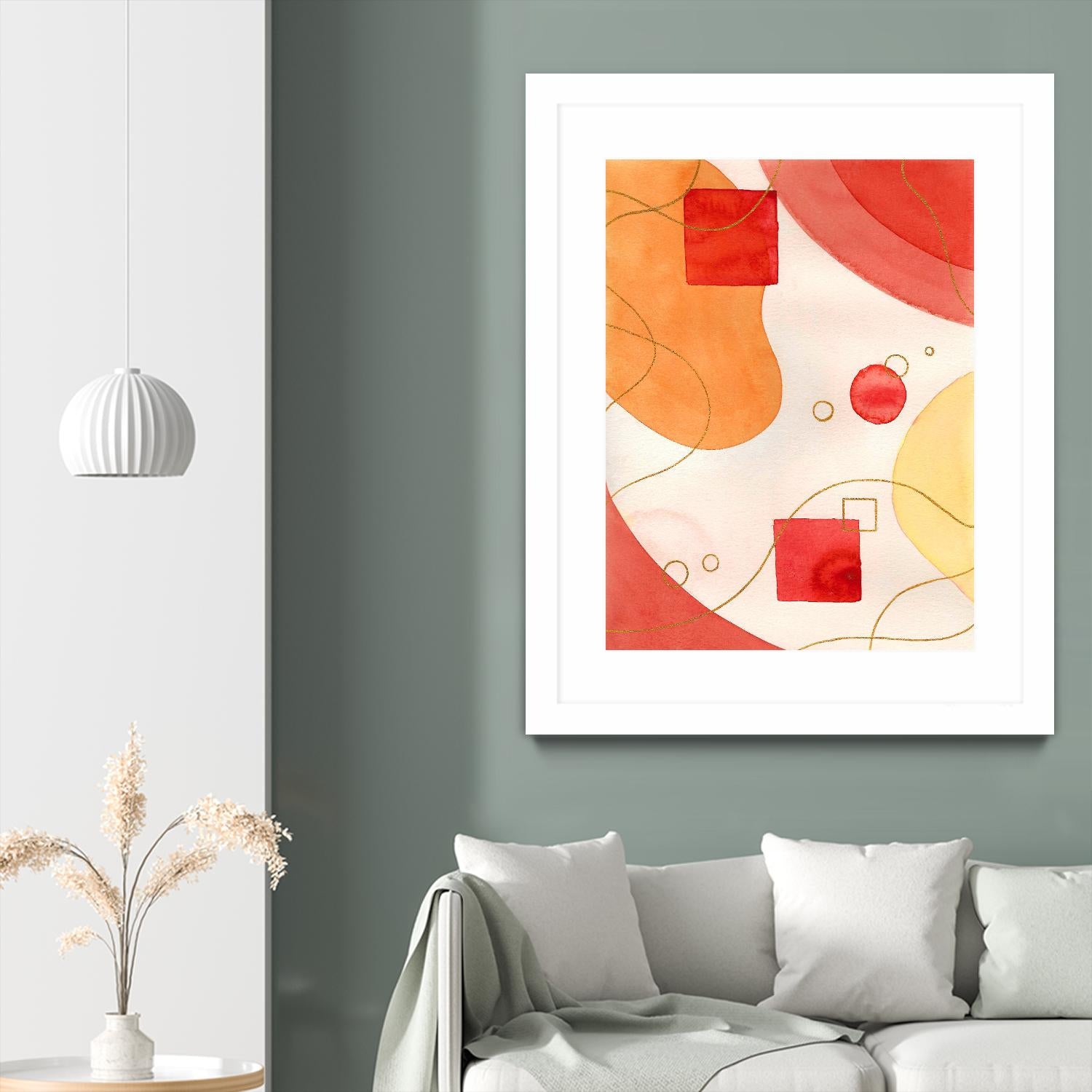 Orange Mood by Amaya on GIANT ART - orange abstract