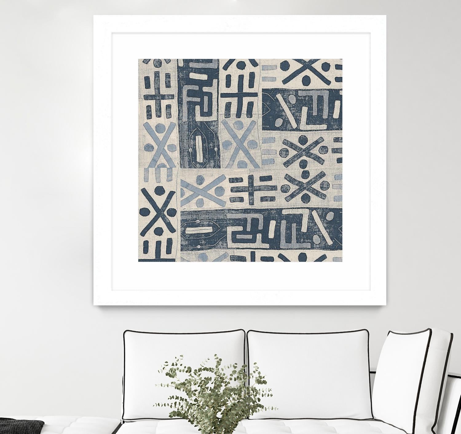 Neutral Mudcloth Pattern by Nicholas Biscardi on GIANT ART - pattern abstract