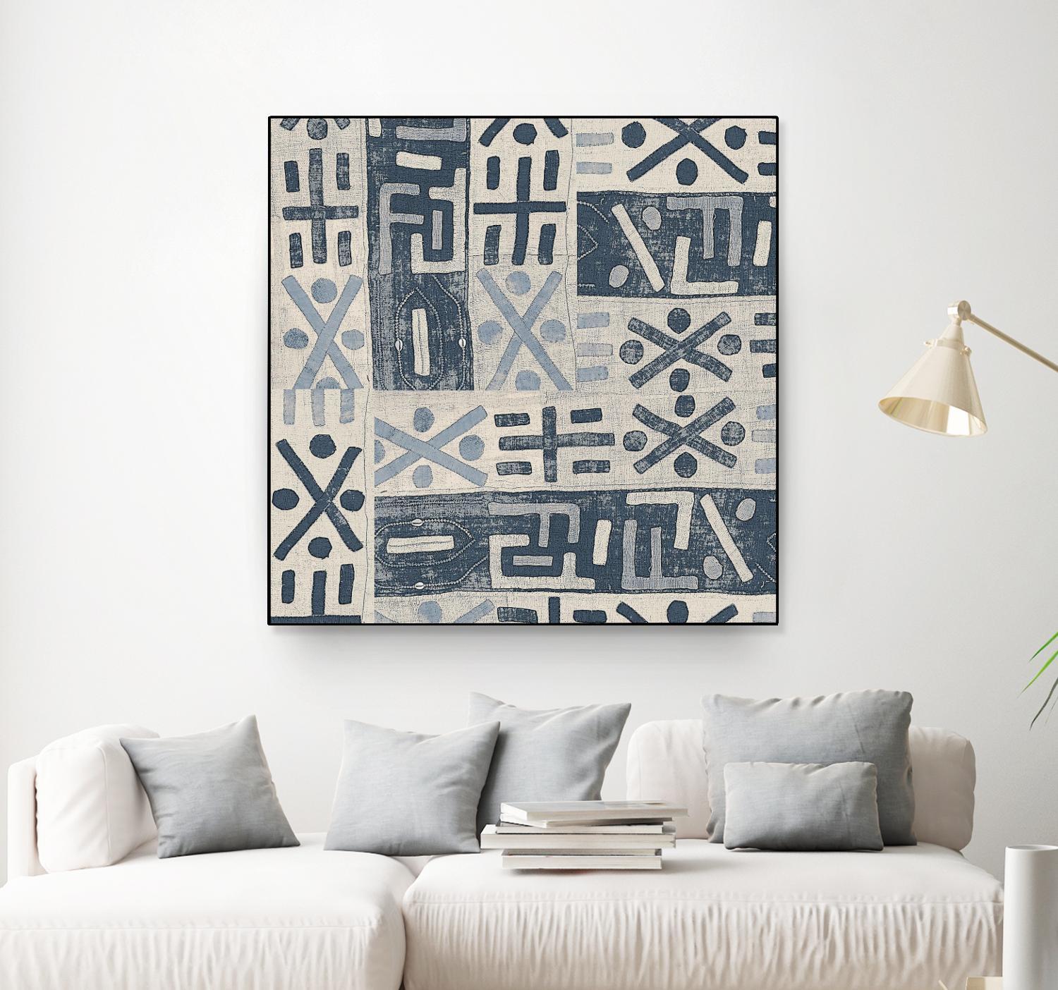 Neutral Mudcloth Pattern by Nicholas Biscardi on GIANT ART - pattern abstract