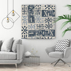 Neutral Mudcloth Pattern by Nicholas Biscardi on GIANT ART - pattern abstract