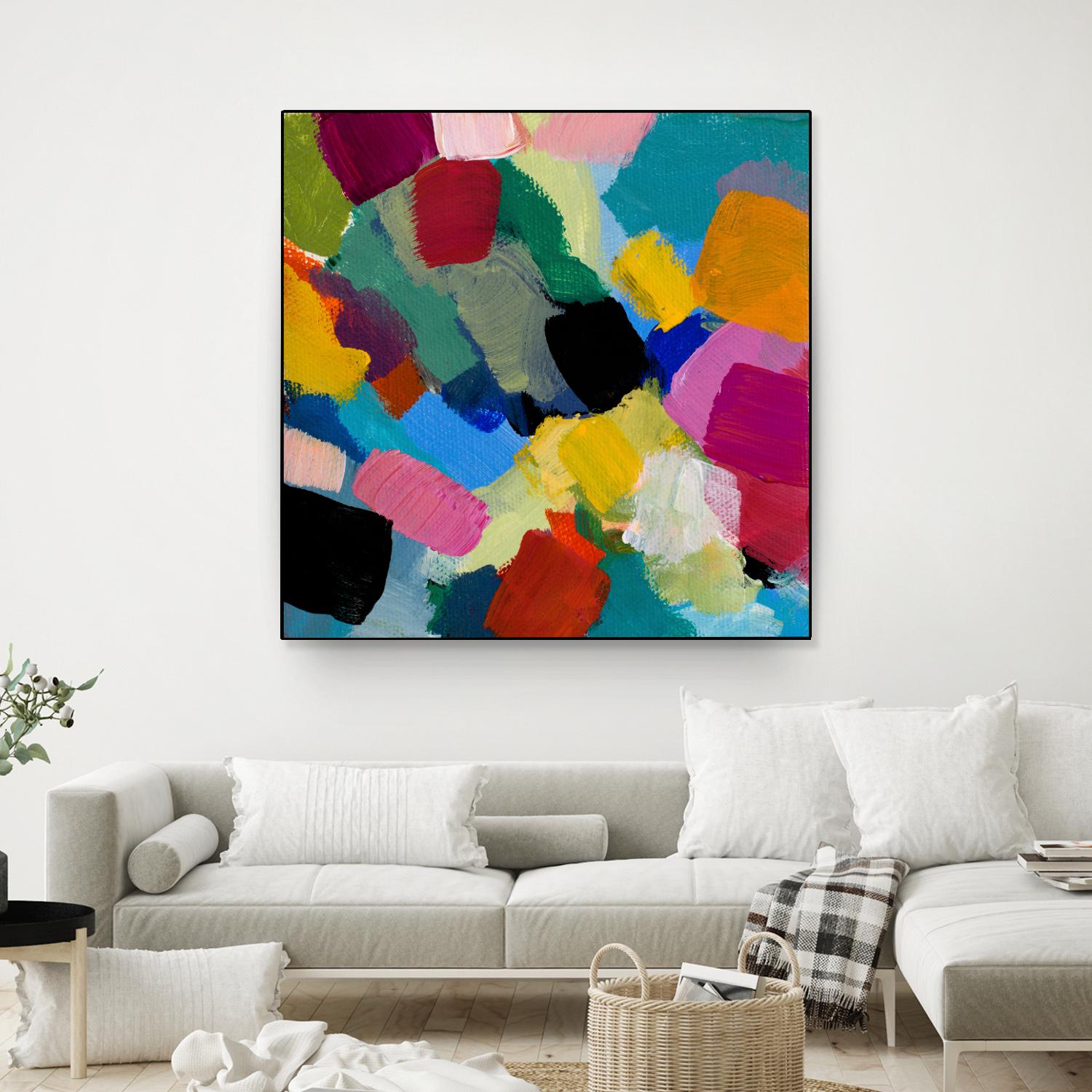 Spring Confetti II by Lanie Loreth on GIANT ART - pink abstract