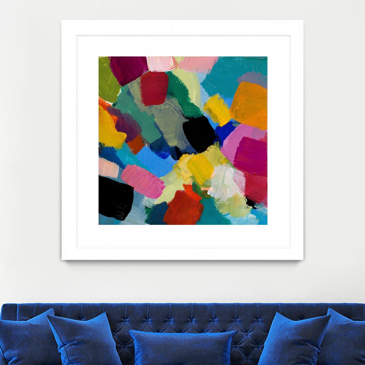 Spring Confetti II by Lanie Loreth on GIANT ART - pink abstract