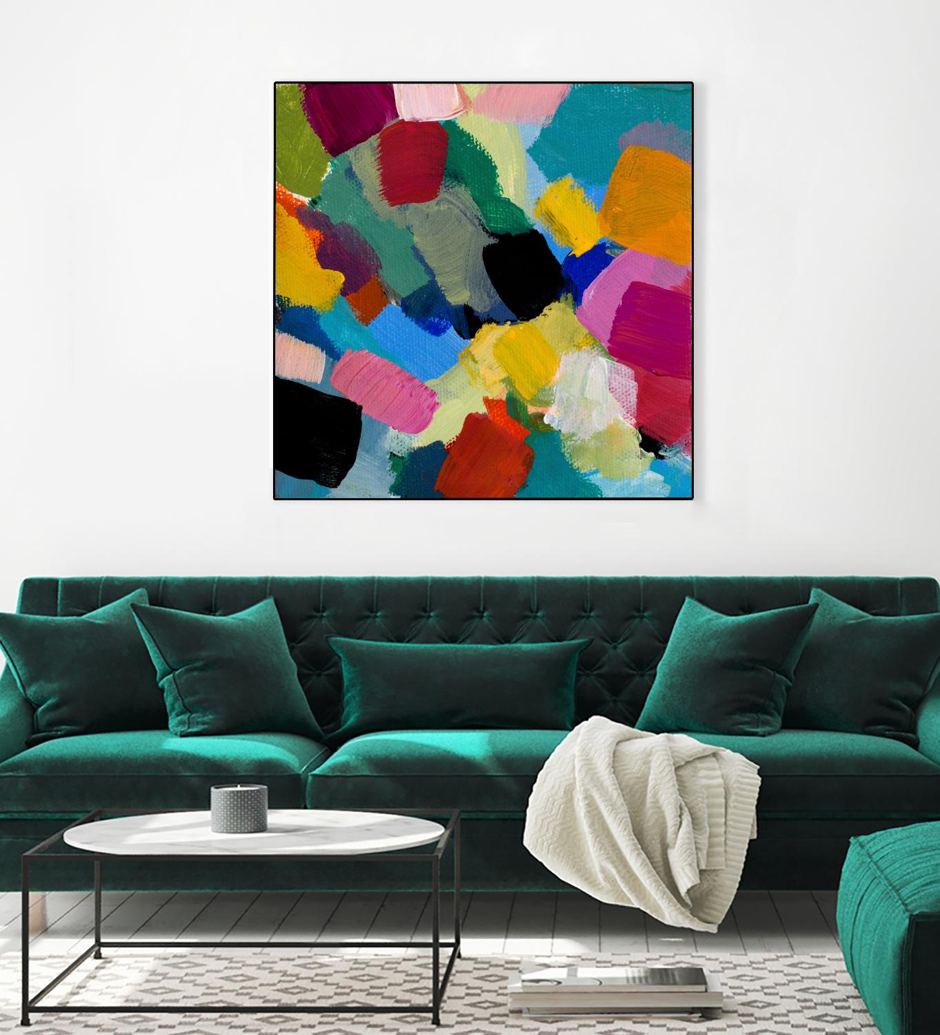 Spring Confetti II by Lanie Loreth on GIANT ART - pink abstract