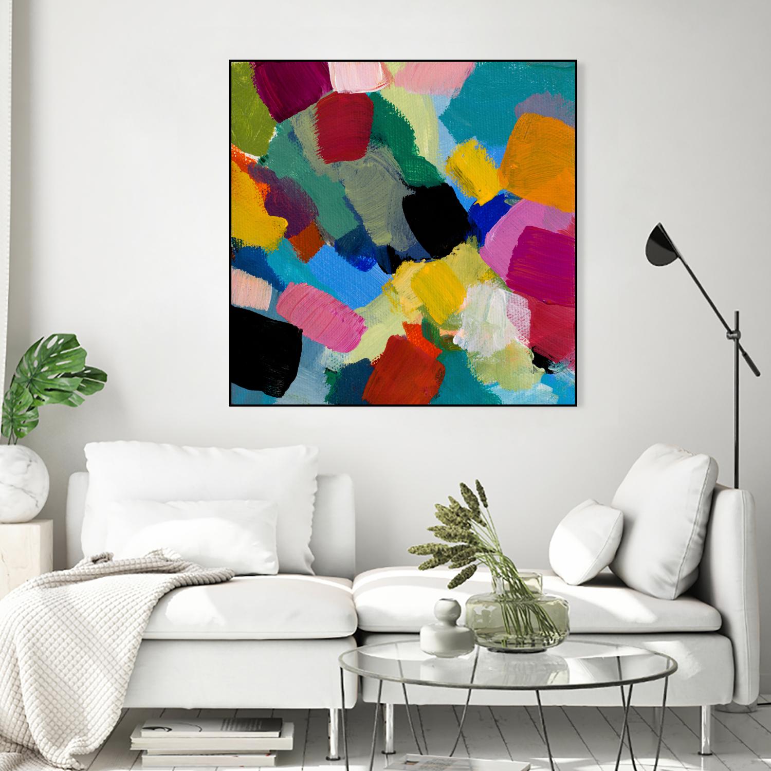 Spring Confetti II by Lanie Loreth on GIANT ART - pink abstract