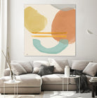 Shapes In Pastels by Elizabeth Medley on GIANT ART - abstract