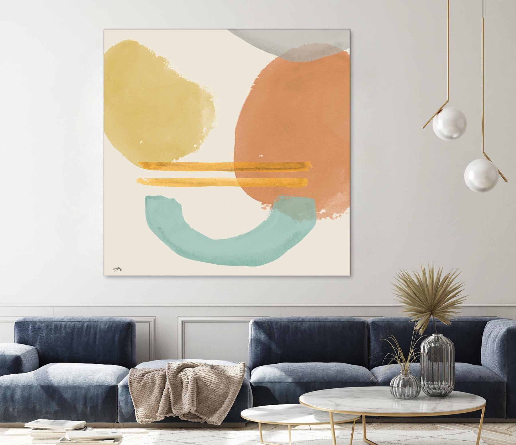 Shapes In Pastels by Elizabeth Medley on GIANT ART - abstract