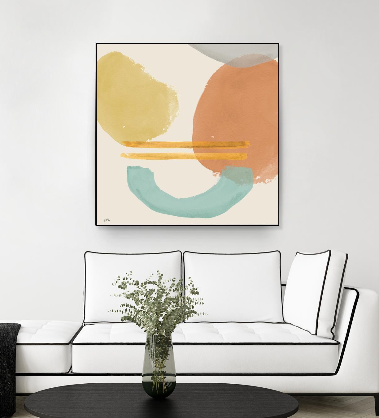 Shapes In Pastels by Elizabeth Medley on GIANT ART - abstract