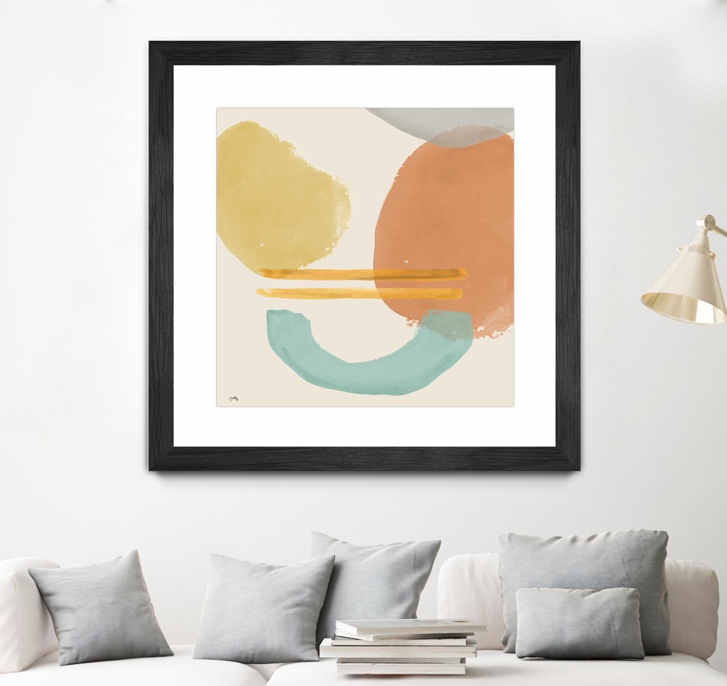 Shapes In Pastels by Elizabeth Medley on GIANT ART - abstract