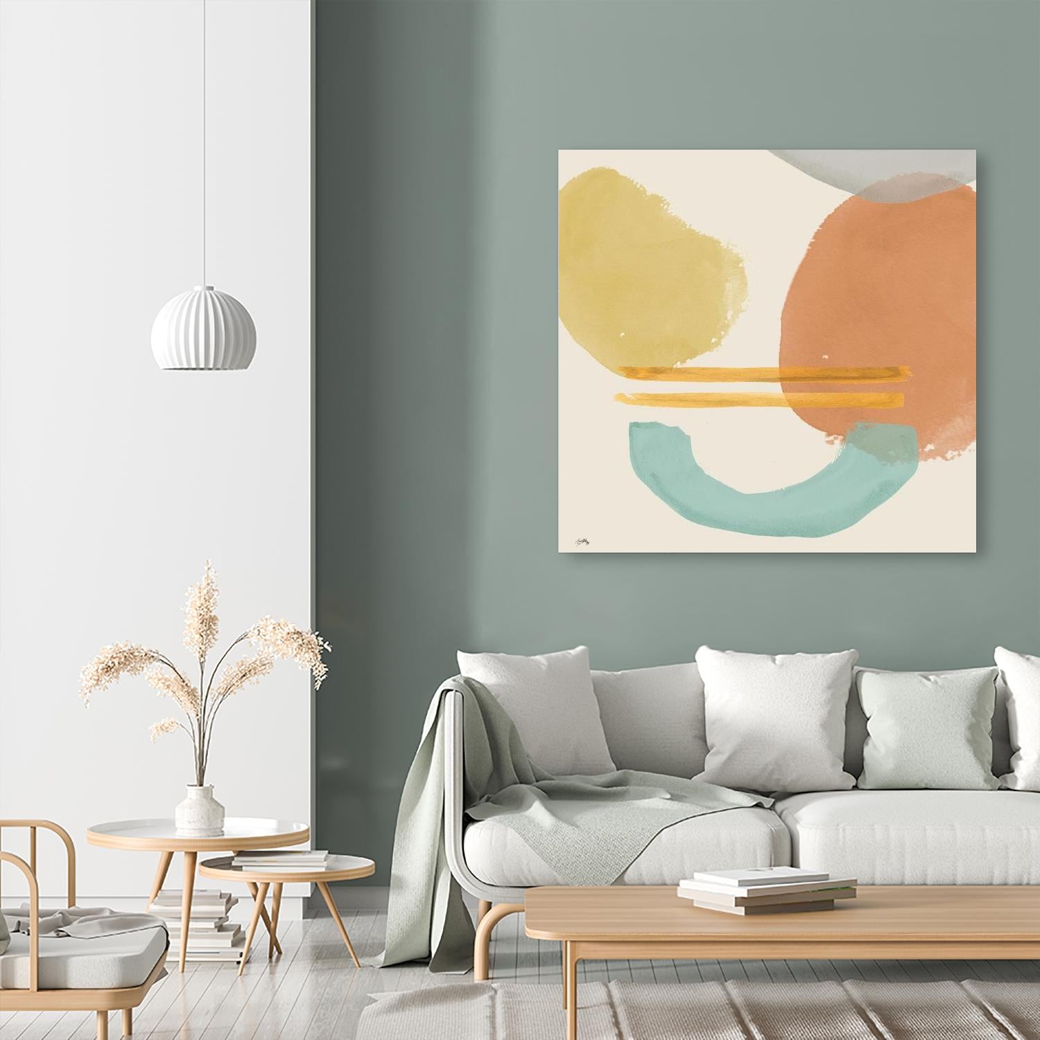 Shapes In Pastels by Elizabeth Medley on GIANT ART - abstract
