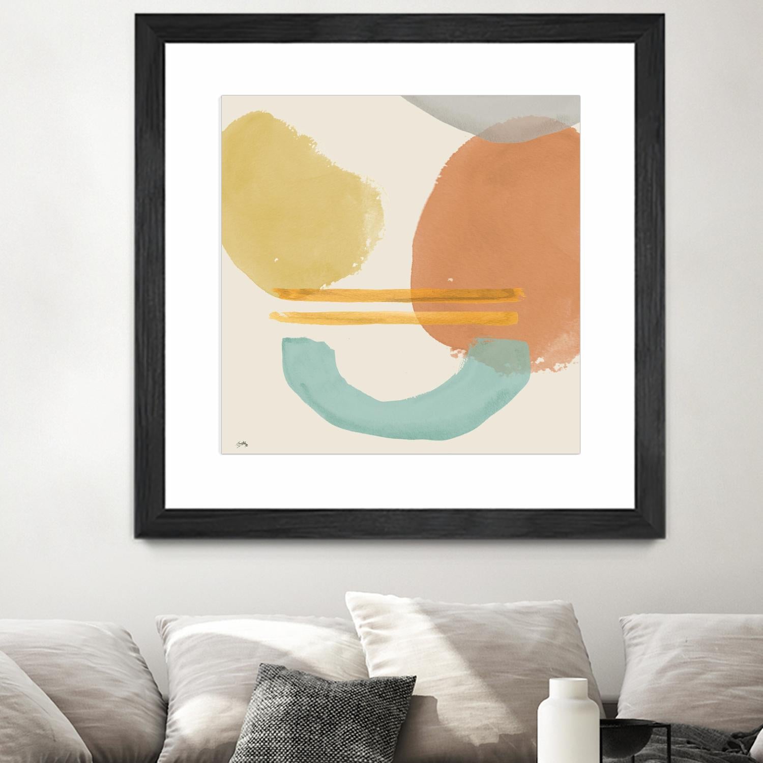 Shapes In Pastels by Elizabeth Medley on GIANT ART - abstract