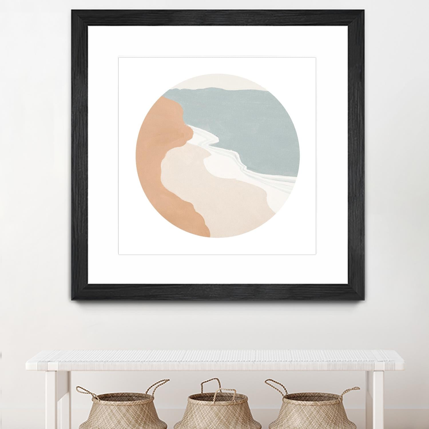 Mid Century Landscape Circle I by Patricia Pinto on GIANT ART - coastal abstract