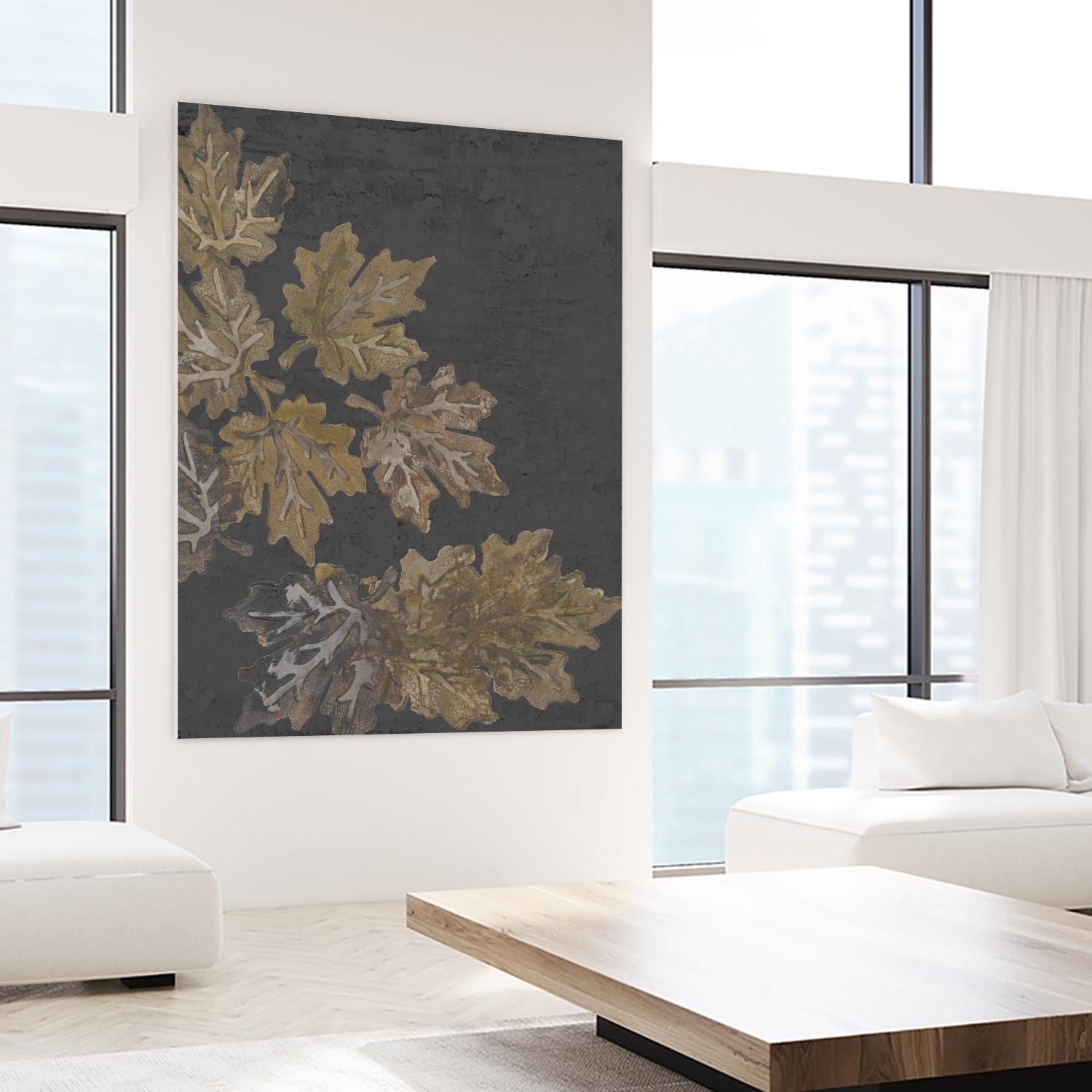 Autumn Night by Gina Ritter on GIANT ART - leaves