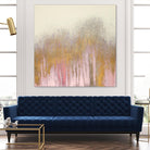 Pink Woods with Gold by Roberto Gonzalez on GIANT ART - pink,gold abstract