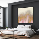 Pink Woods with Gold by Roberto Gonzalez on GIANT ART - pink,gold abstract