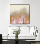 Pink Woods with Gold by Roberto Gonzalez on GIANT ART - pink,gold abstract