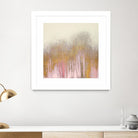 Pink Woods with Gold by Roberto Gonzalez on GIANT ART - pink,gold abstract