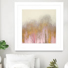 Pink Woods with Gold by Roberto Gonzalez on GIANT ART - pink,gold abstract