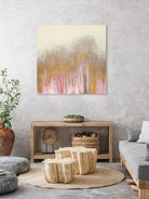 Pink Woods with Gold by Roberto Gonzalez on GIANT ART - pink,gold abstract