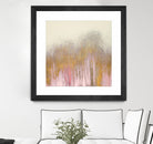 Pink Woods with Gold by Roberto Gonzalez on GIANT ART - pink,gold abstract