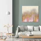 Pink Woods with Gold by Roberto Gonzalez on GIANT ART - pink,gold abstract